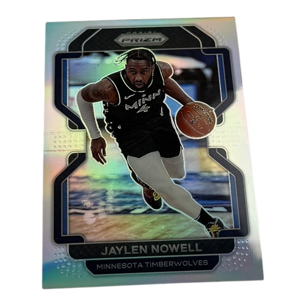 2021-22 Panini Prizm Jaylen Nowell Silver Prizm Holo #41 Minnesota Timberwolves